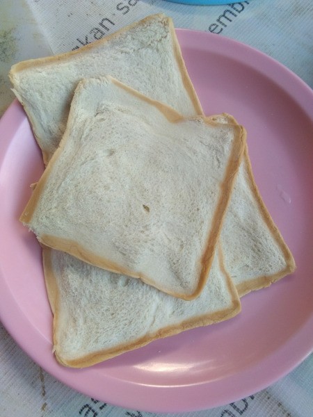 flattened bread on plate