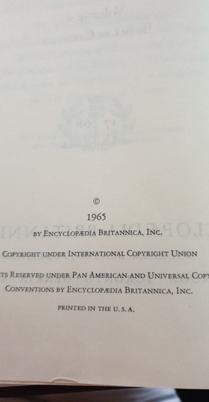 Value of 1768 Encyclopedia Britannica  - cover page