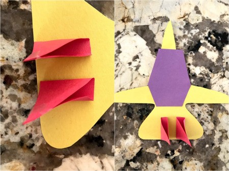 Making a Paper Jet  - folded and ready to glue