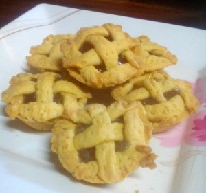 Pineapple Tarts on plate