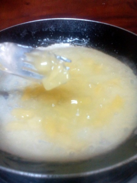 Pineapple Tart filling in pan