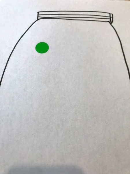 Create Bug Art from Labels for Story Time - position first sticker