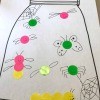 Create Bug Art from Labels for Story Time - finished jar