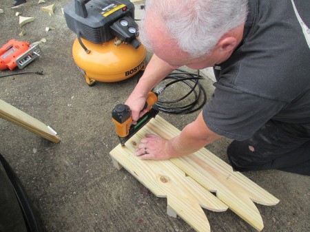 Wooden Bunnies - attaching piece to lower back