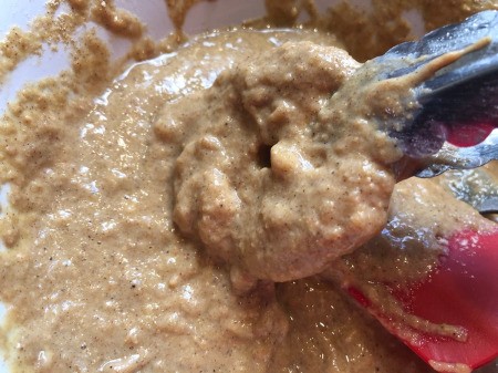 dipping apples in batter