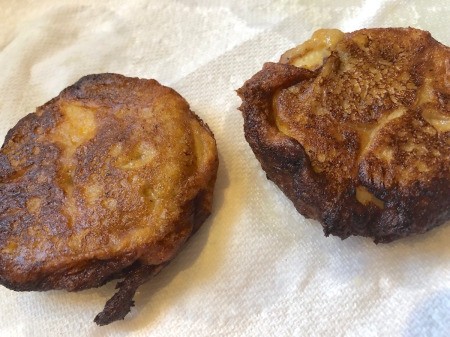finished Apple Banana Fritters