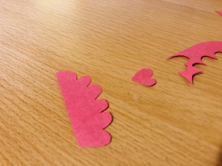 Toilet Paper Tube Chicken - red paper comb and waddle