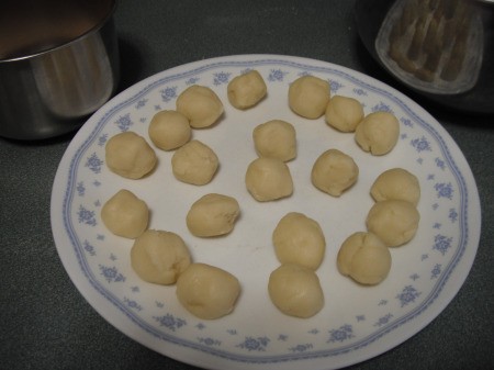 balls of dough