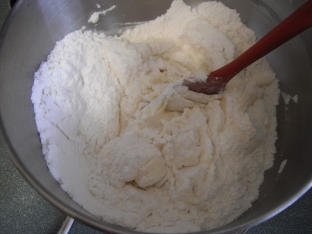 mixing wet & dry ingredients