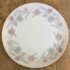 Value of Meito China - pink and gray floral pattern