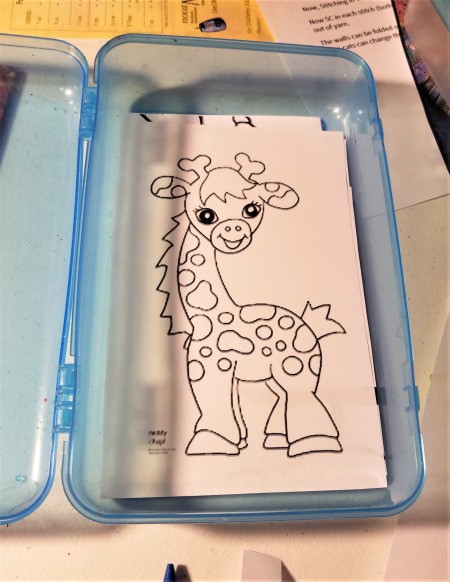 Kids Kar Kit - coloring page in the plastic box