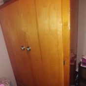 Value of an Old Armoire - old light, plain wood armoire