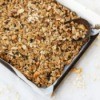 A pan of homemade granola.