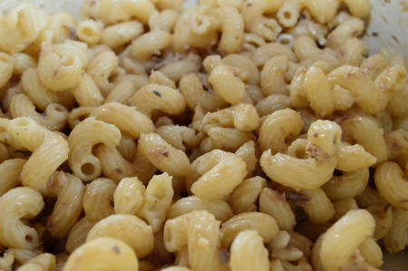 Mac and cheese with tuna added.