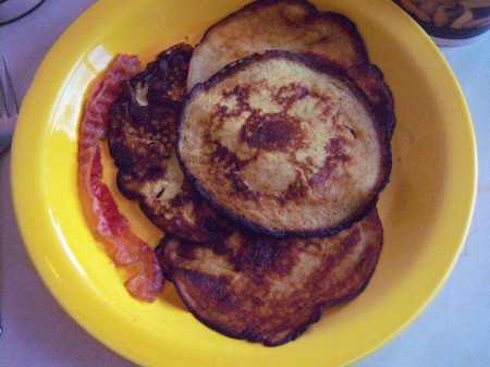 Pancakes in dish