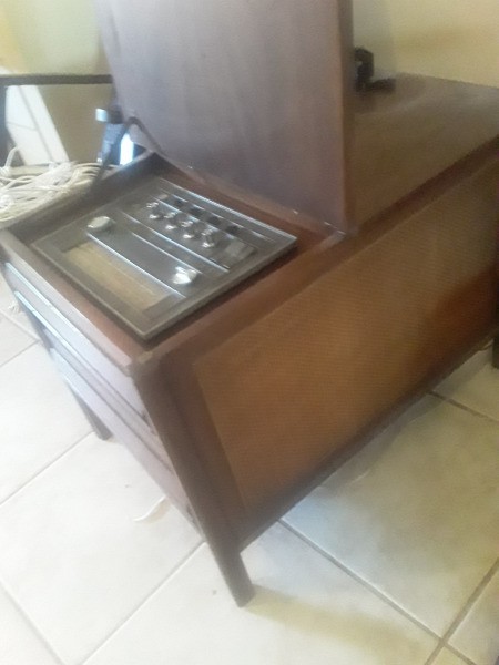 Value of a Vintage End Table with Radio and Turntable