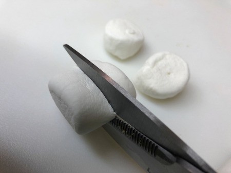 Peeps Racers - cut marshmallows in half with scissors for wheels