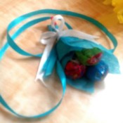 Lollipop Bouquet Garland - finished candy garland