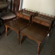 Value of Mersman End Tables - stepped end tables with drawers