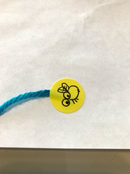 Frog and Fly Catcher Game - second sticker placed on other side