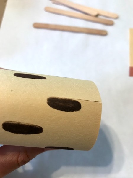 Standing Giraffe Toy - slit for the head