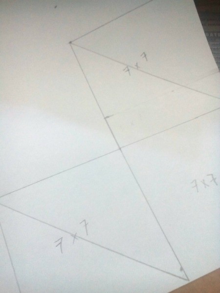 Computer Monitor Corner Decoration - draw diagonal lines on the second and third squares