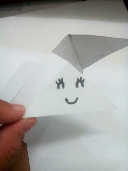Computer Monitor Corner Decoration - draw a cute face on the back side