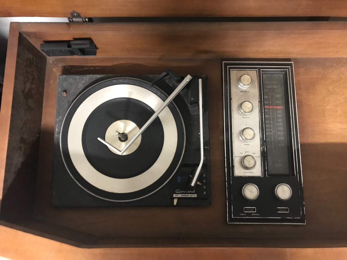 Garrard turntable console