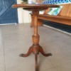 Age and Value of a Mersman Side Table - medium wood pedestal table