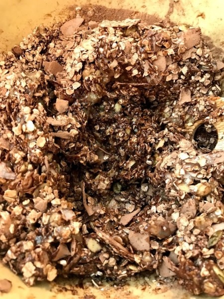 mixing ingredients in bowl