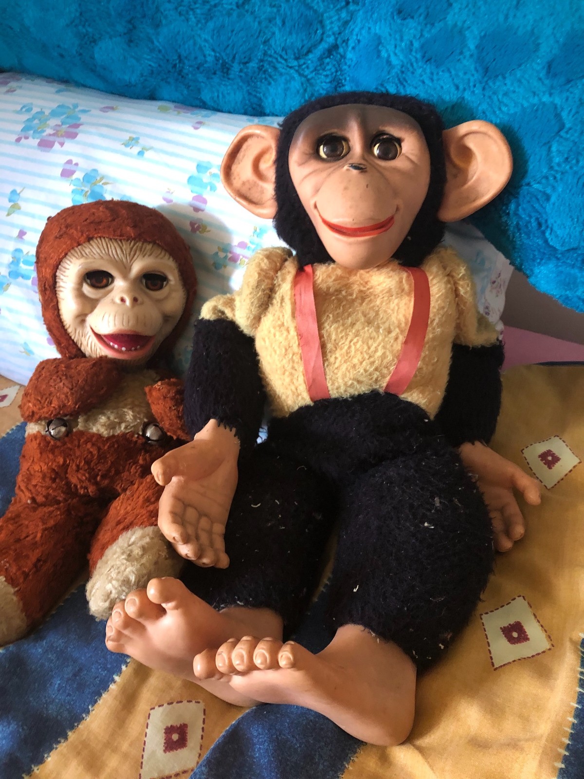 antique stuffed monkey