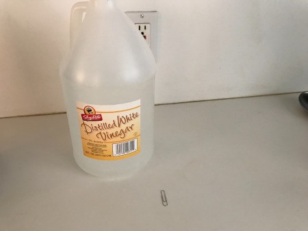 How to Clean Your Keurig - bottle of vinegar