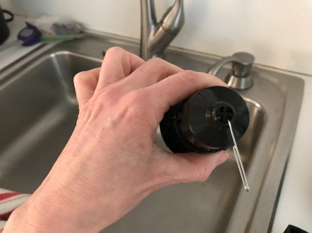 How to Clean Your Keurig - clean holes in K-cup with a paperclip