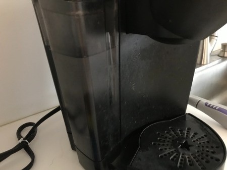 How to Clean Your Keurig - fill with vinegar and brew a cup