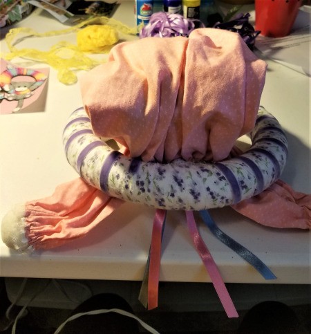 Bunny Wreath - glue bunny to wreath