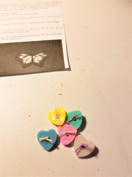 Bunny Wreath - tie off in back and trim thread