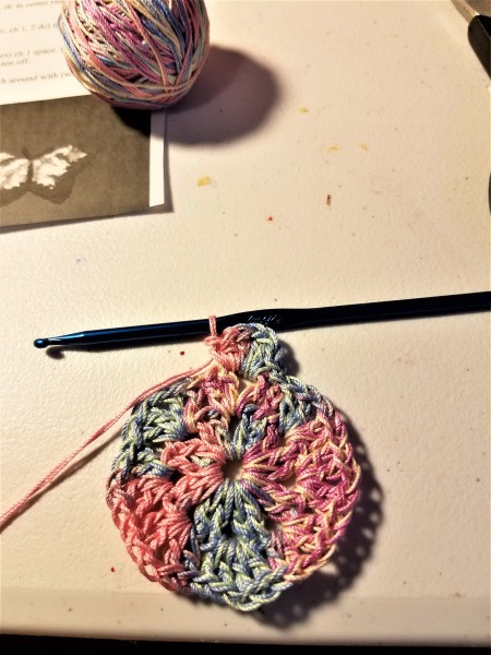 Bunny Wreath - beginning wing tips