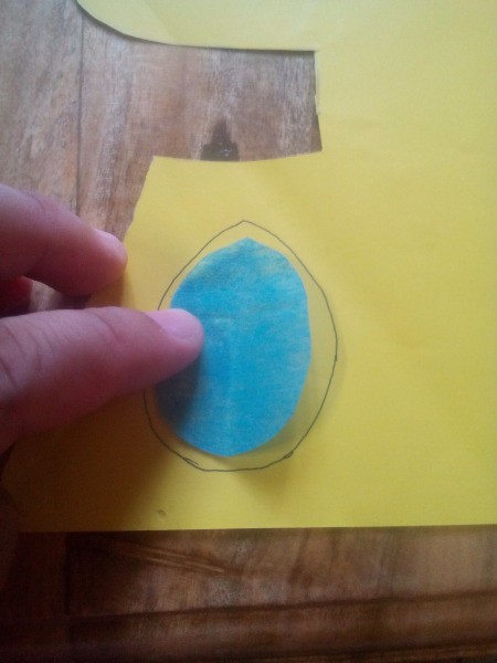 Easter Bunny Resealable Candy Pack - use the cut out circle to create a circle slightly bigger from another color of paper, cut it out