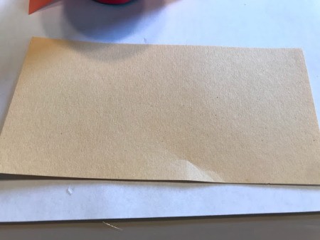 Paper Rocket Toy - cut a rectangle of paper