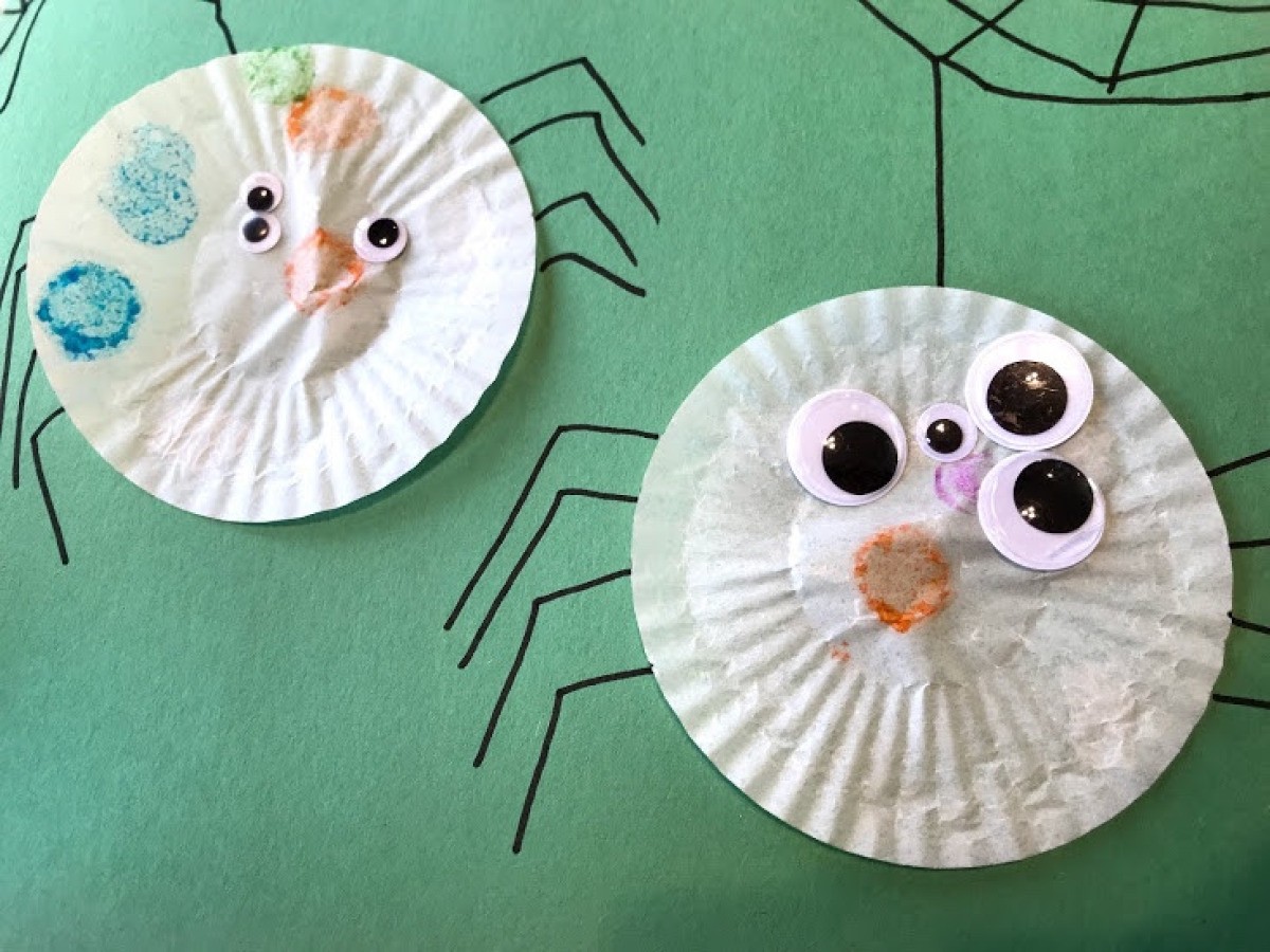 Making a Cupcake Liner Spider ThriftyFun