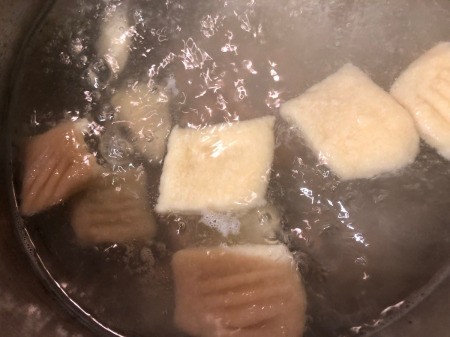 boiling Cauliflower Gnocchi