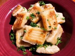 Cauliflower Gnocchi with sauce