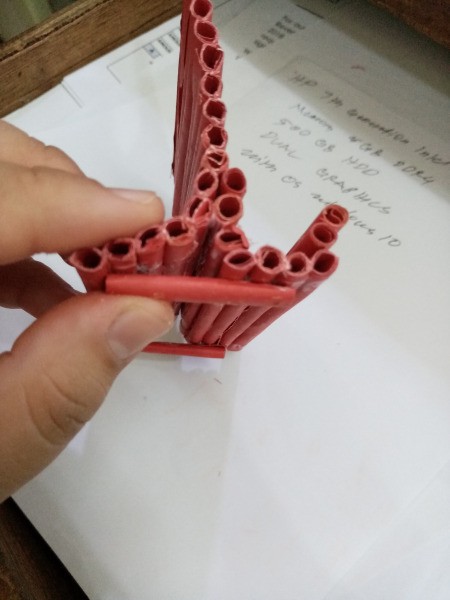 How to Make a Paper Phone Stand - glue two to the bottom of the stand