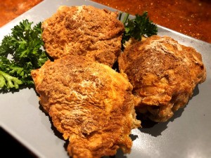 finished Air Fried Chicken on plate