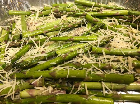 added parmesan cheese to asparagus