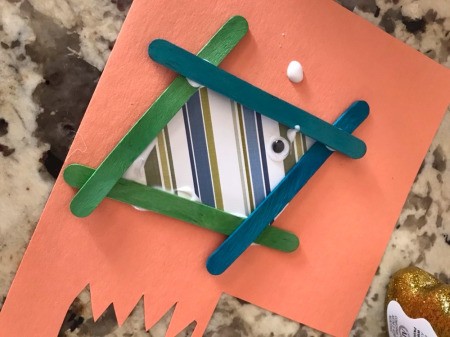 Craft Stick Fish - glue on eye