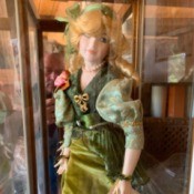 Value of a French Porcelain Doll - doll in case