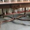 Value of Antique Table and Chairs - dining table with ornate cross bracing