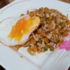 Squash Stir Fry with egg on plate