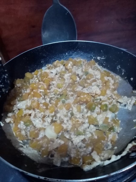 Squash Stir Fry in pan